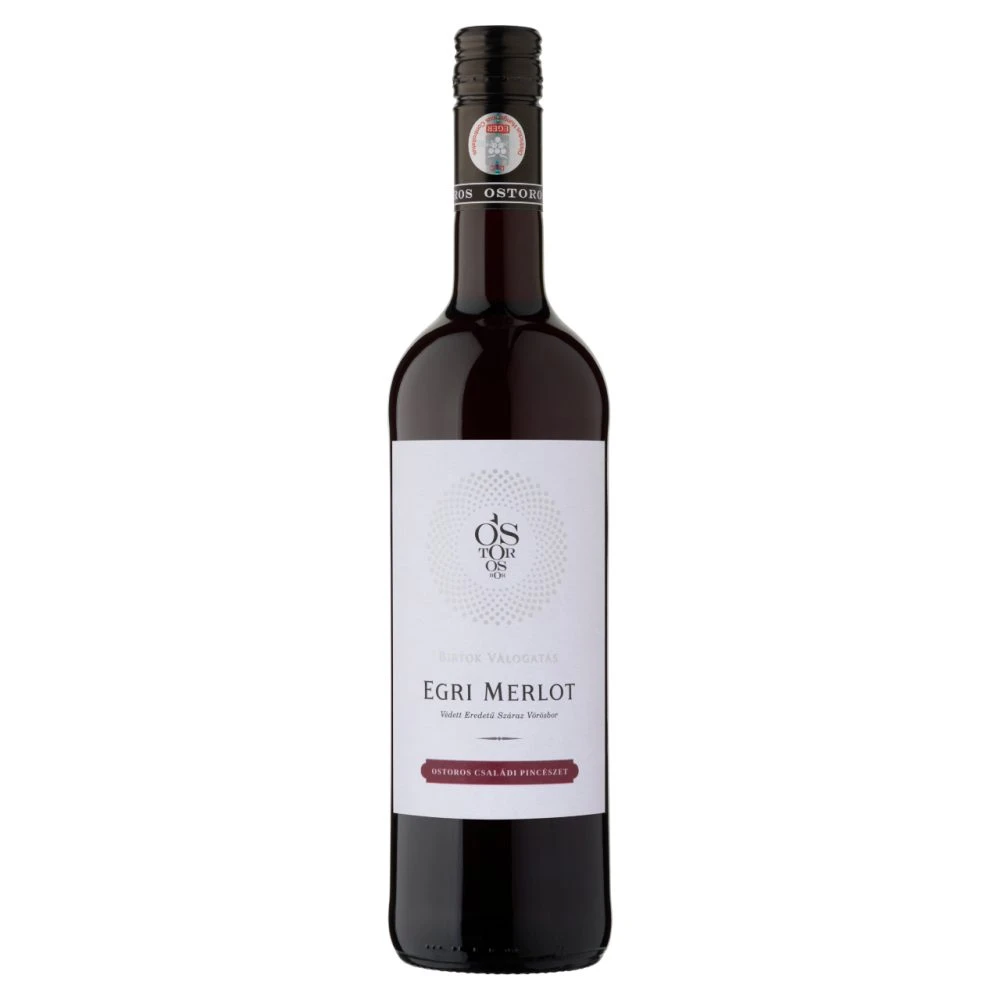 Ostorosbor Egri Merlot klasszikus száraz vörösbor 12,5% 750 ml