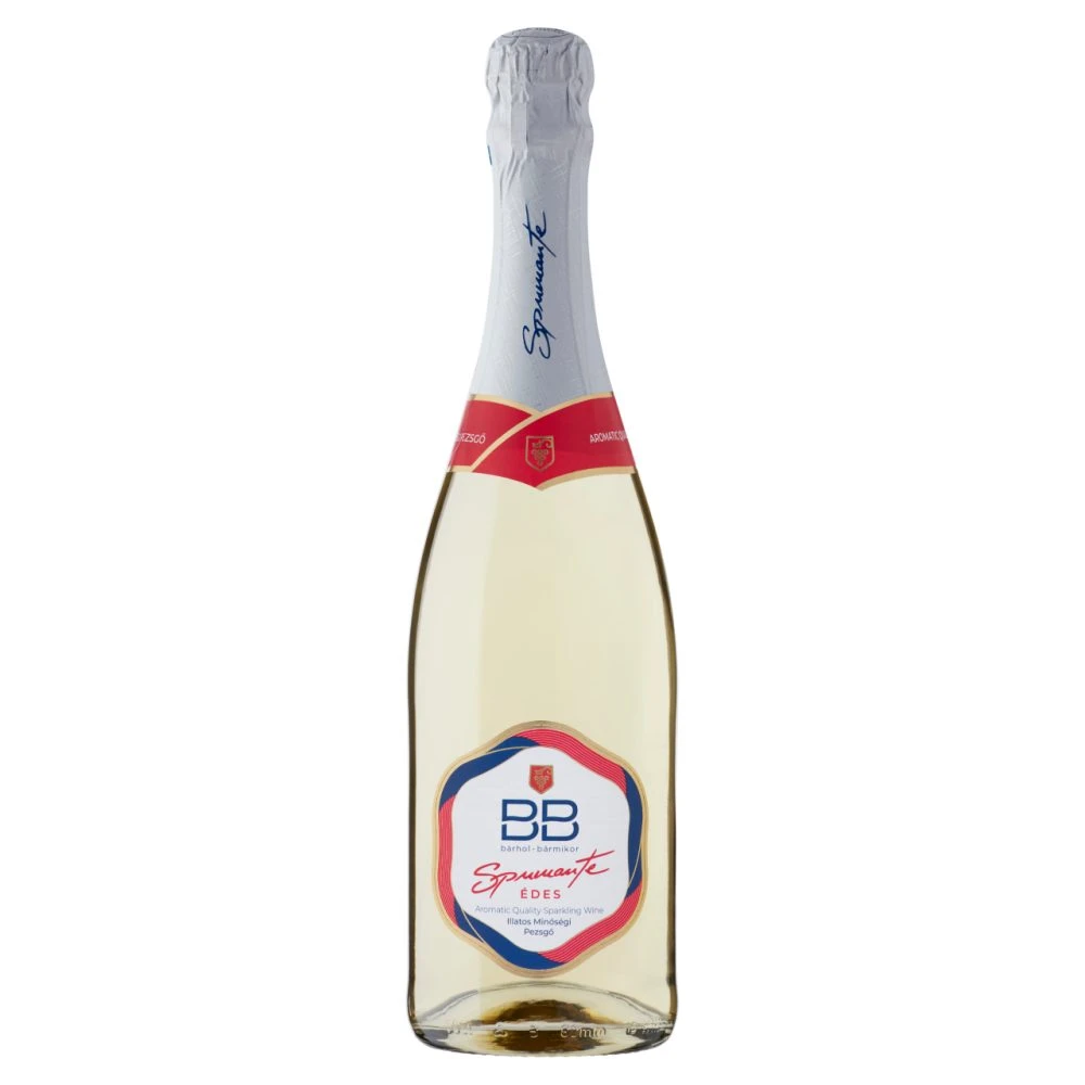 BB Spumante édes, fehér, illatos minőségi pezsgő 0,75 l