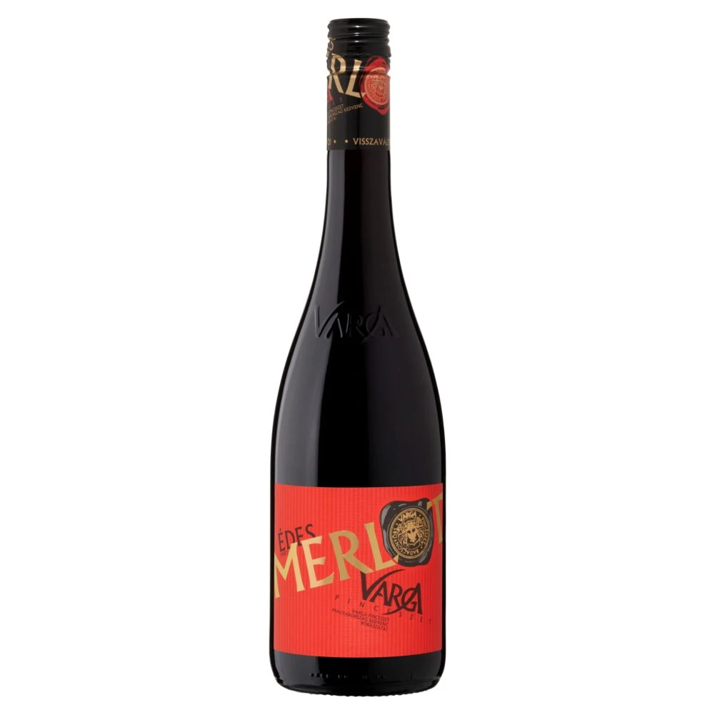 Varga Merlot édes vörösbor 10,5% 0,75 l