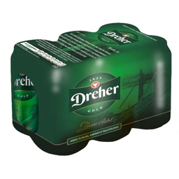 Dreher Dreher Gold minőségi világos sör 5% 6 x 0,5 l