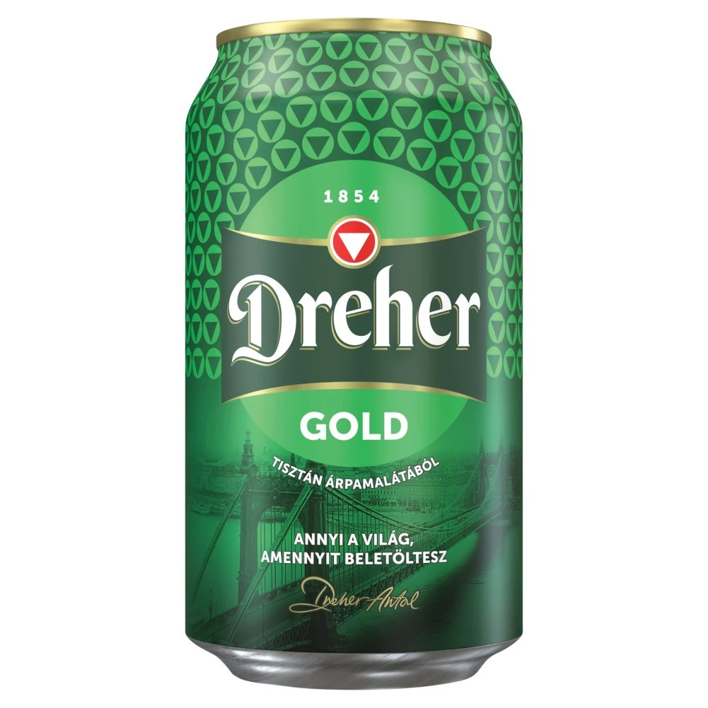 Dreher Gold minőségi világos sör 5% 0,33 l