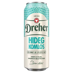 Dreher Dreher Hidegkomlós világos sör 4,5% 0,5 l