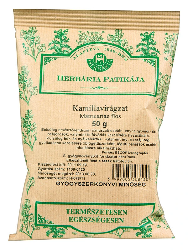 Kamilla virágzat szálas tea, 0,05 kg