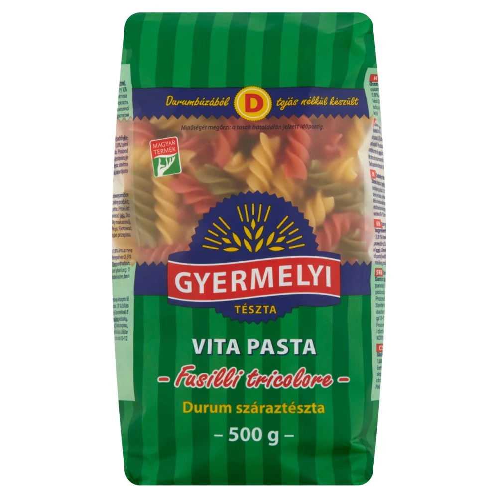 Gyermelyi Vita Pasta zöldséges orsó durum száraztészta 500 g