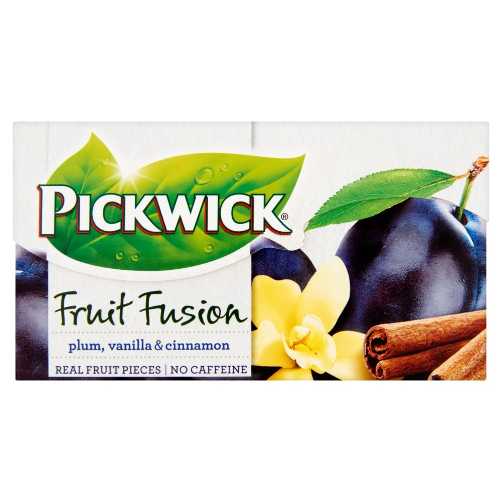Pickwick Fruit Fusion gyümölcstea a szilva, a vanília és a fahéj ízével 20 filter 40 g