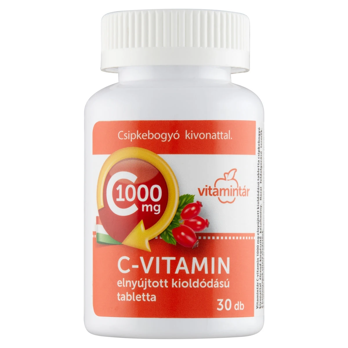 Vitamintár C vitamin 1000 mg csipkebogyó kivonattal 90+30x