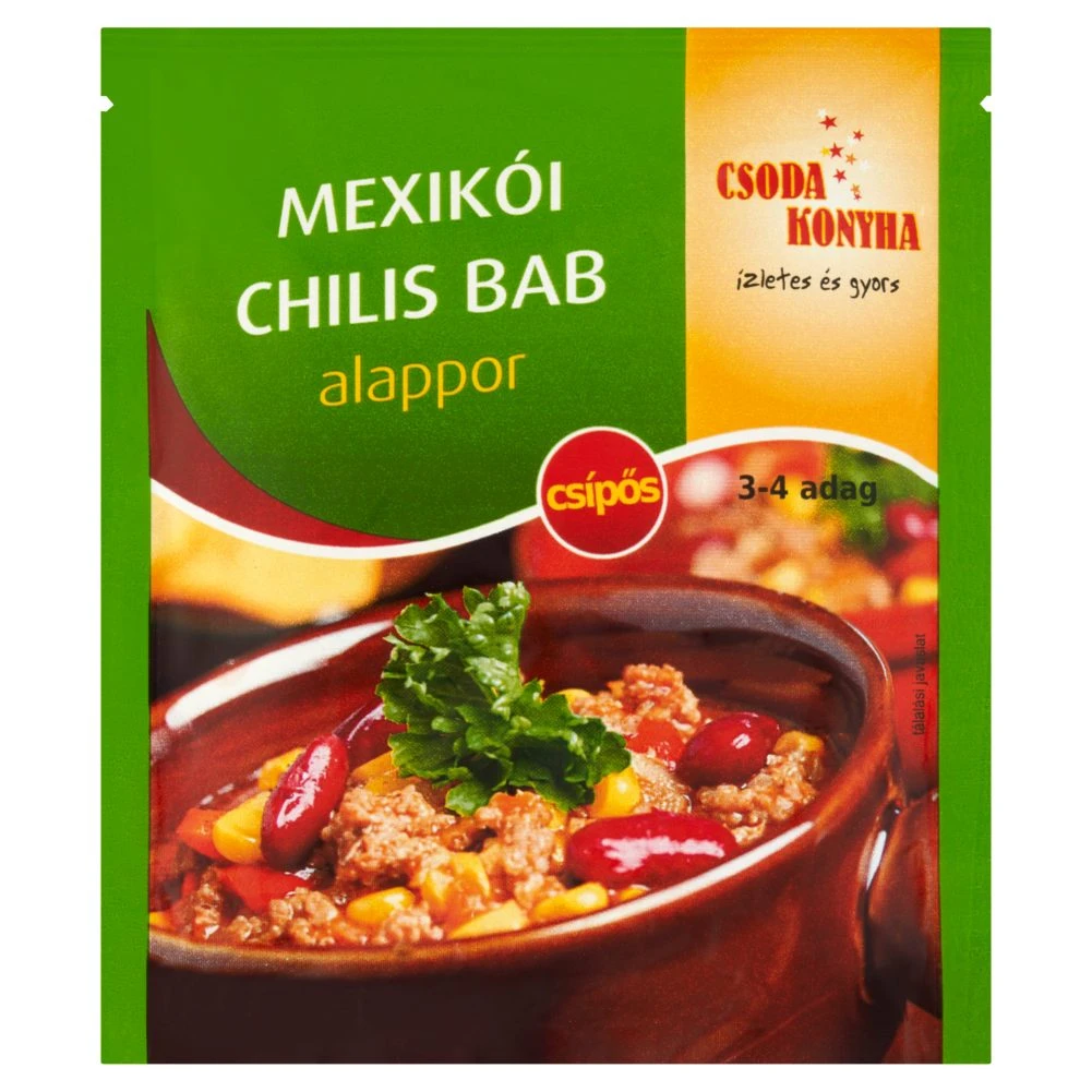 Csoda Konyha mexikói chilis bab alappor 45 g