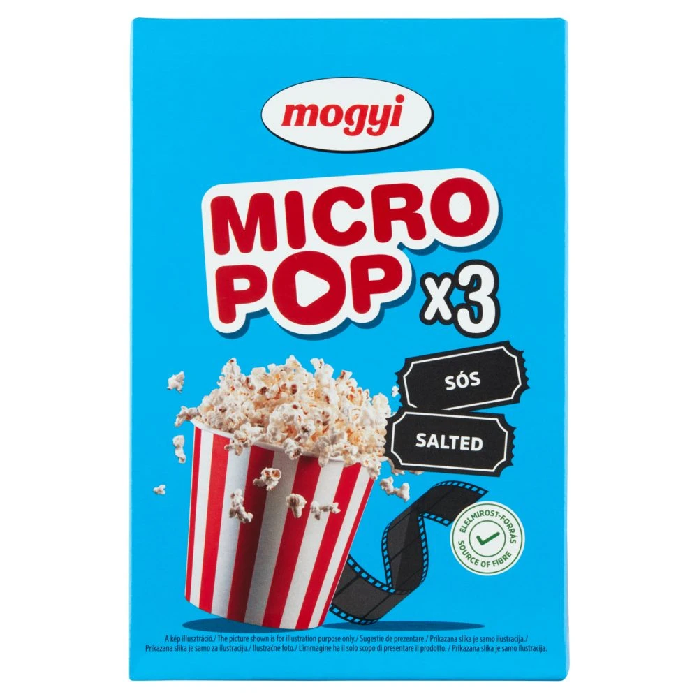 Mogyi Micro Pop sós popcorn 3x100g