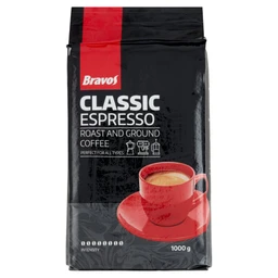 Bravos Bravos Classic Espresso őrölt, pörkölt kávé 1000 g