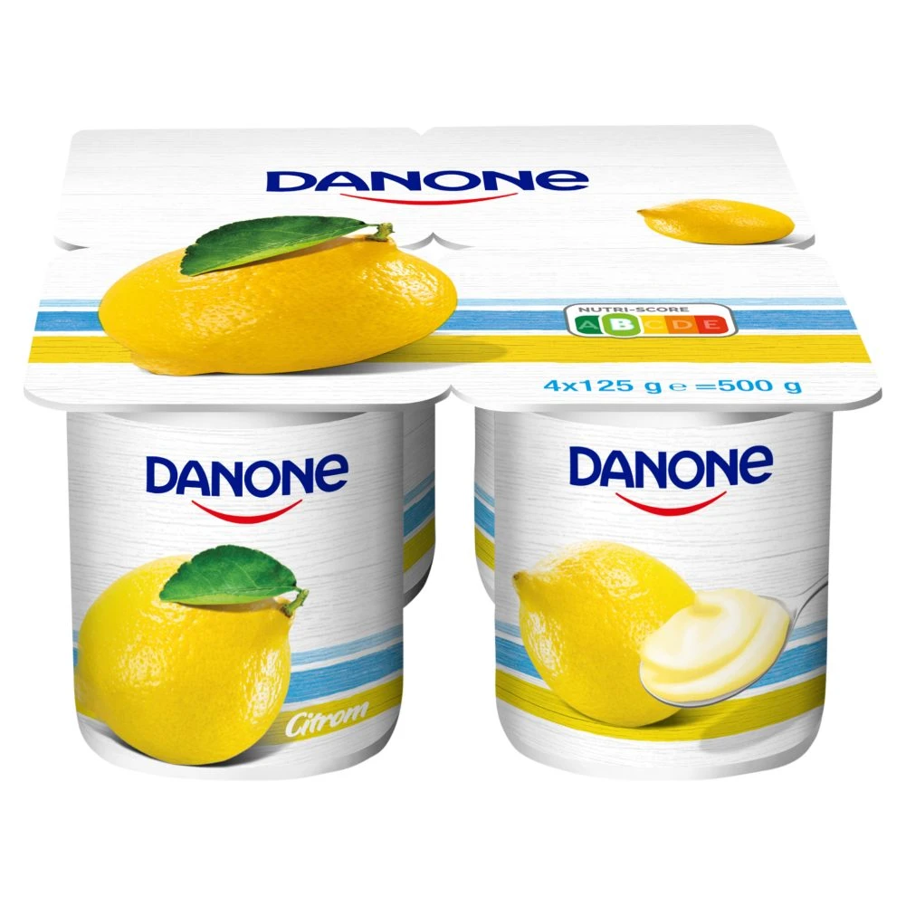 Danone citromízű, élőflórás, zsírszegény joghurt 4 x 125 g