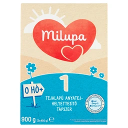 Milupa Milupa 1 tejalapú, anyatej helyettesítő tápszer 2 x 450 g (900 g)