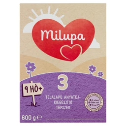 Milupa Milupa 3 tejalapú anyatej kiegészítő tápszer 9 hó+ 600 g