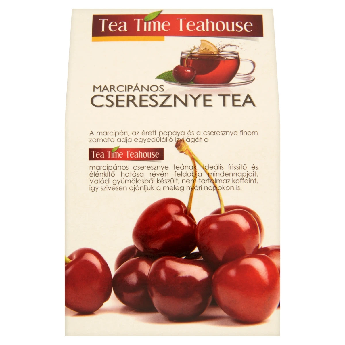 Tea Time Teaház Marcipános cseresznye tea, 0,1 kg