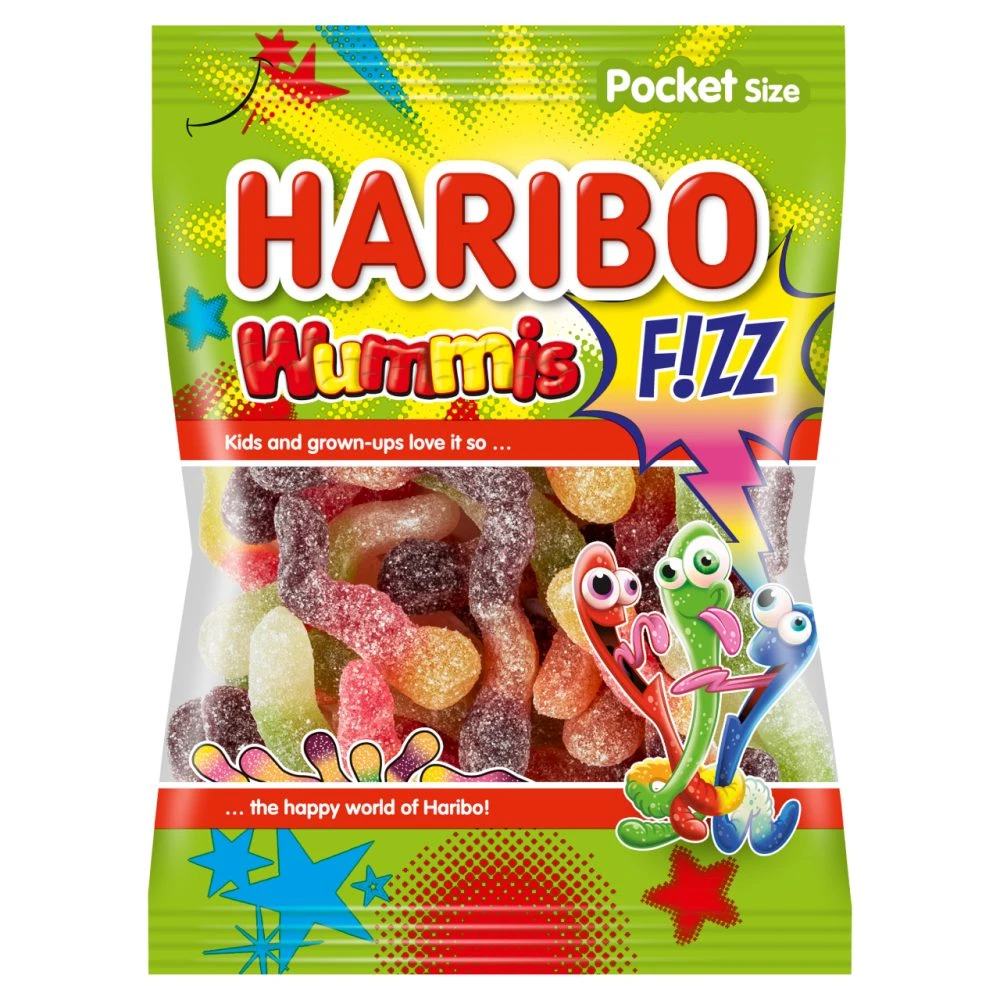 Haribo Wummis F!zz gyümölcsízű gumicukorka 100g
