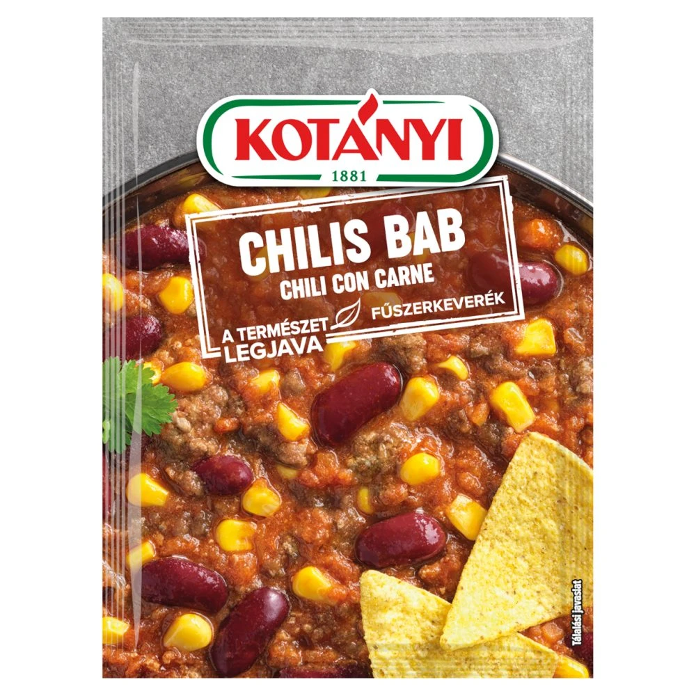 Kotányi Mesterkonyhák chilis bab chili con carne fűszerkeverék 25 g