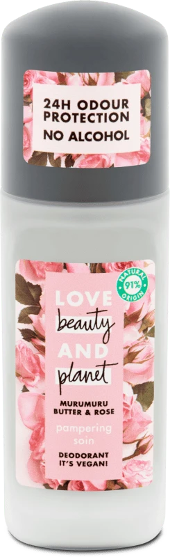 Love Beauty & Planet Deo roll on refresh rose, 50 ml