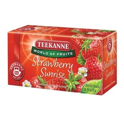 Teekanne Teekanne World of Fruits Strawberry Sunrise eperízű gyümölcstea keverék 20 filter 50 g