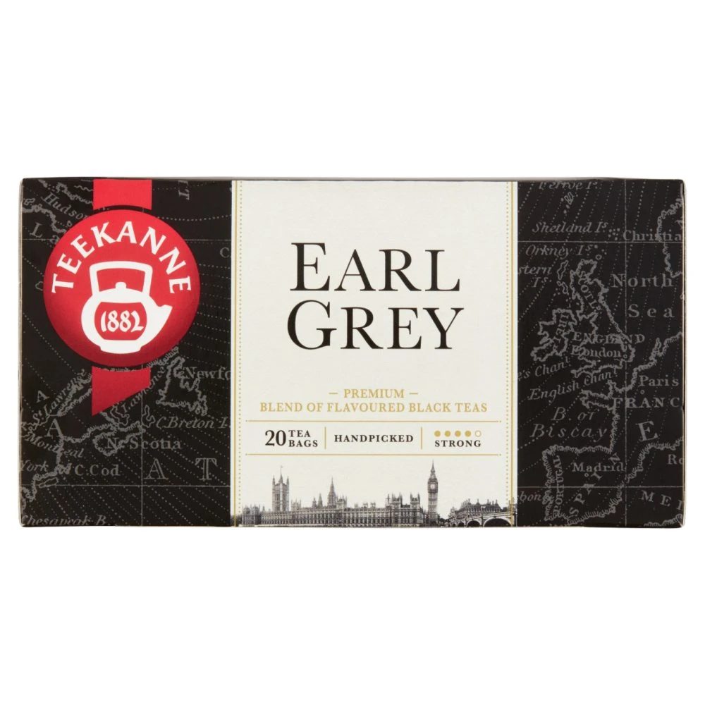 Teekanne Earl Grey bergamot ízesítésű fekete teakeverék 20 filter 33 g
