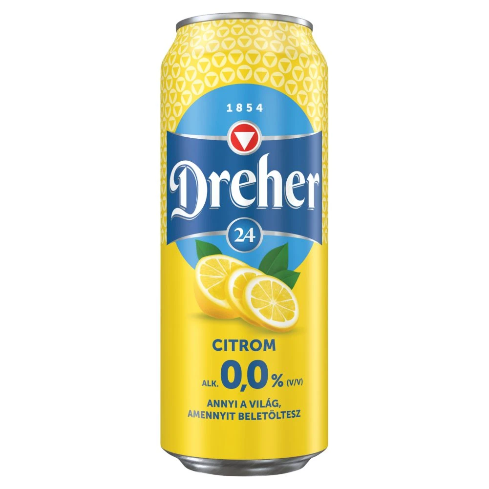 Dreher 24 citrom ízű ital és alkoholmentes világos sör keveréke 0,5 l