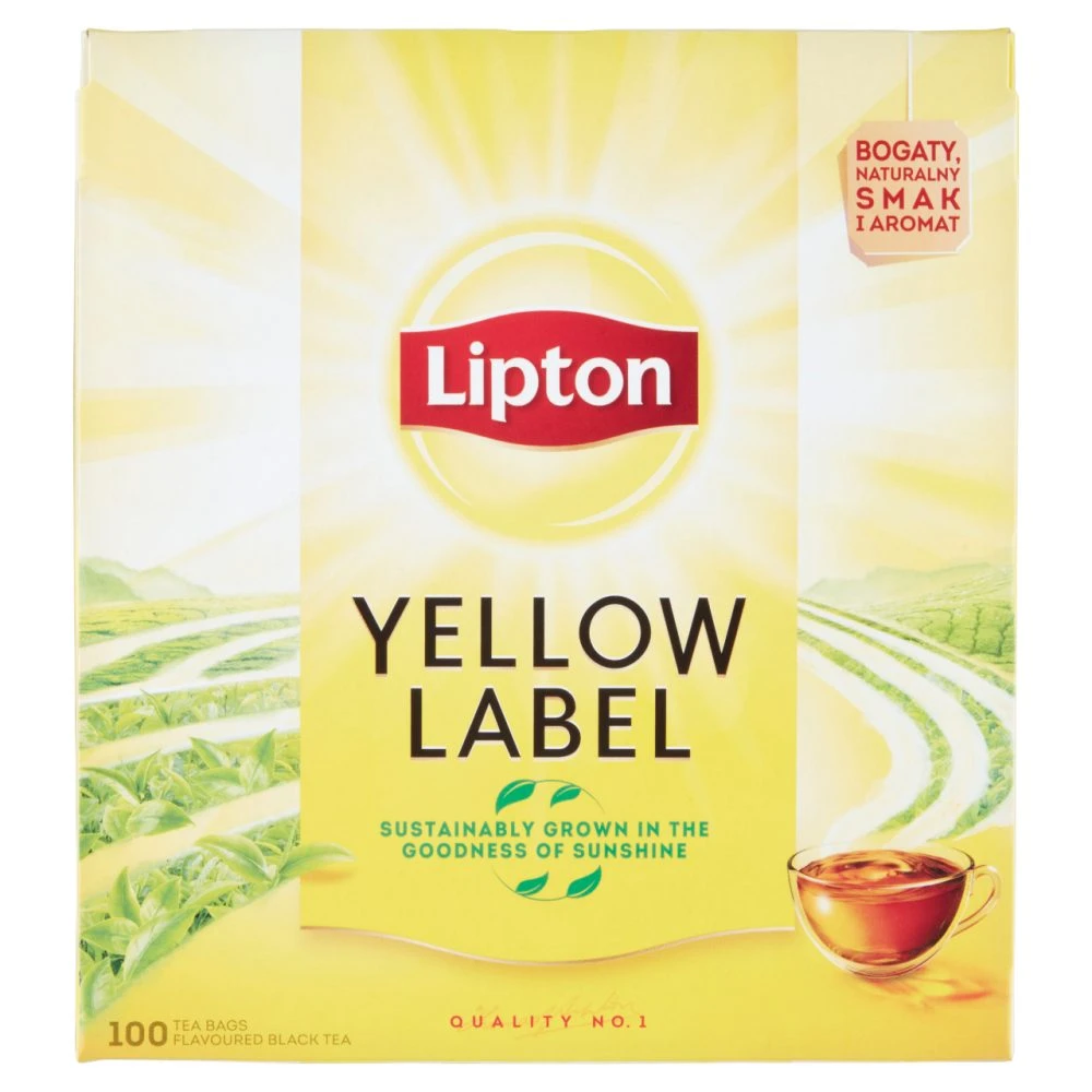 Lipton Yellow Label ízesített fekete tea 100 filter