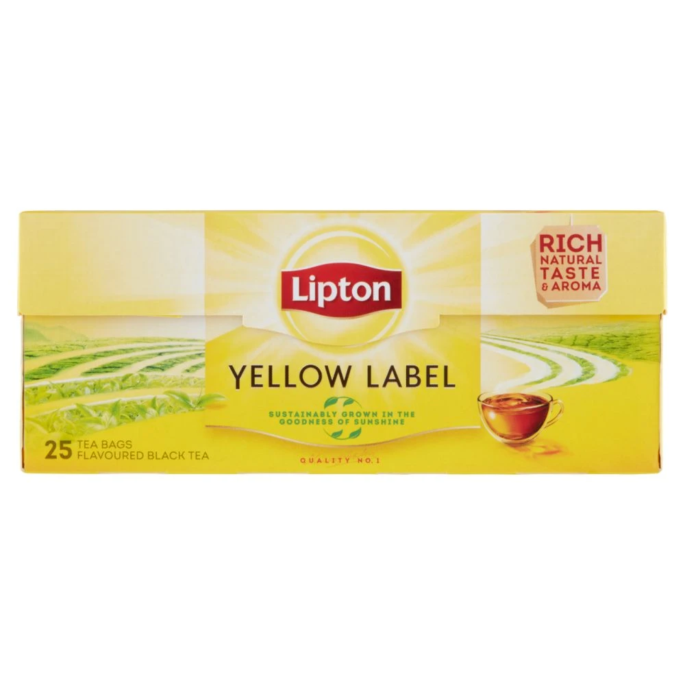 Lipton Yellow Label ízesített fekete tea 25 filter