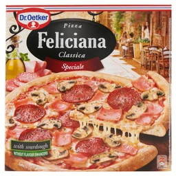 Dr. Oetker Dr. Oetker Feliciana gyorsfagyasztott pizza sonkával, gombával és szalámival 335 g