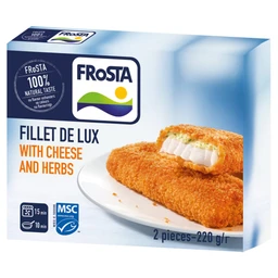 FRoSTA FRoSTA Fillet de Lux gyorsfagyasztott tőkehal filé zöldfűszeres sajtszósszal 220 g