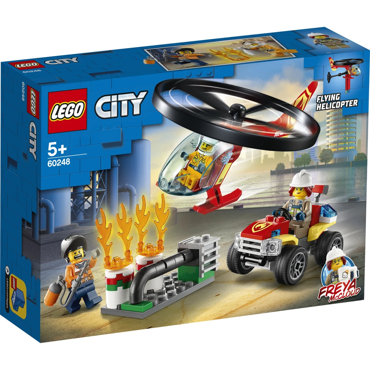 LEGO City Fire Sürgősségi tűzoltó helikopter 60248