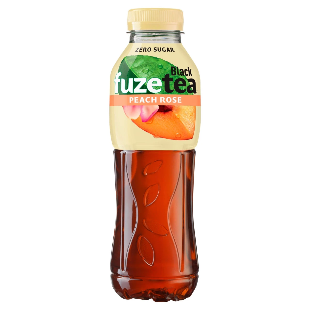 FUZETEA Zero energiamentes őszibarack és rózsaízű üdítőital édesítőszerekkel 500 ml