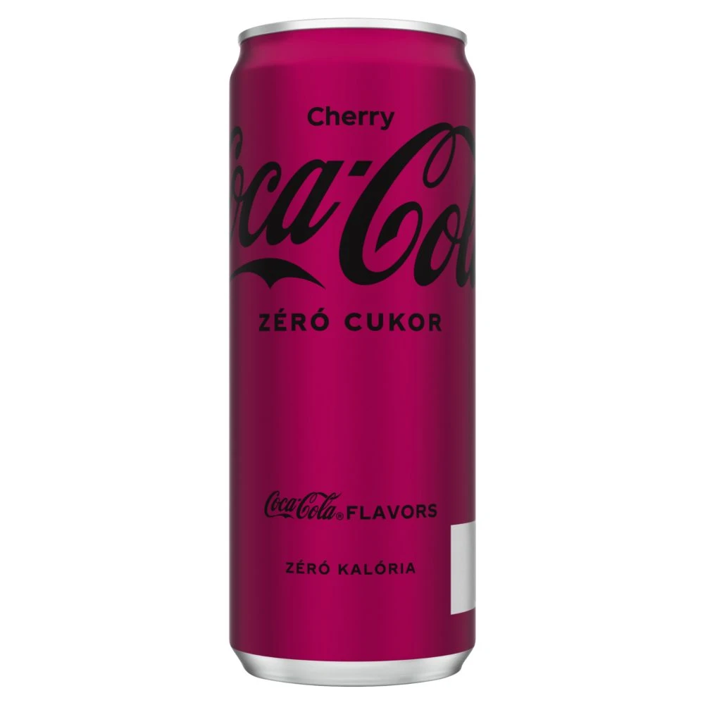 Coca Cola Zero Cherry colaízű energiamentes szénsavas üdítőital cseresznye ízesítéssel 330 ml