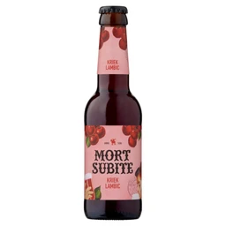  Mort Subite belga meggyes lambic típusú sörkülönlegesség 4% 0,25 l üveg