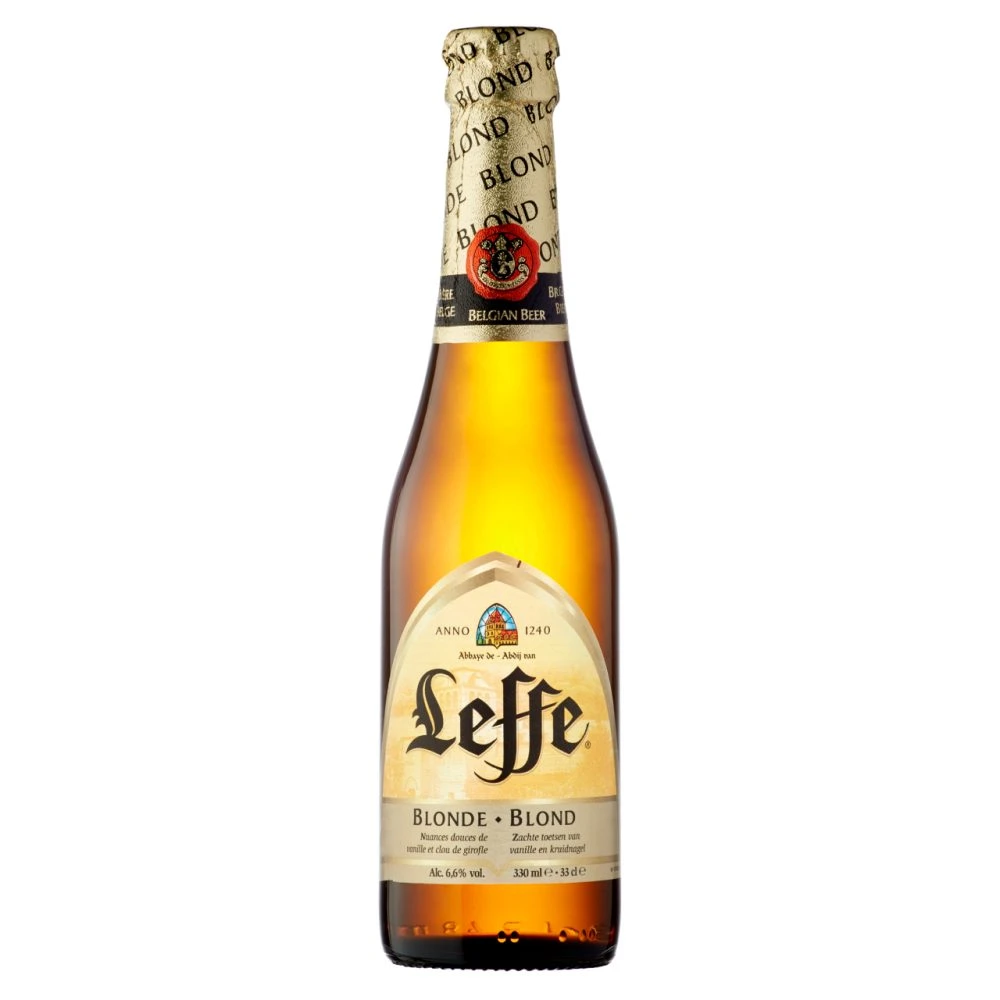 Leffe Blonde eredeti belga apátsági világos sörkülönlegesség 6,6% 0,33 l