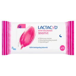 Lactacyd Lactacyd Sensitive intim törlőkendő 15 db