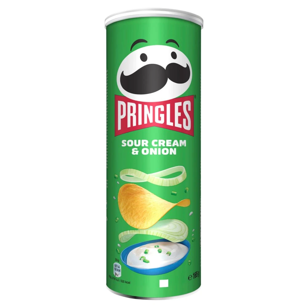 Pringles hagymás tejfölös ízesítésű snack 165 g