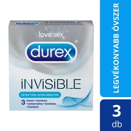 Durex Durex Óvszer extra vékony Invisible, 3 db