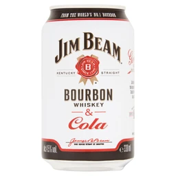 Jim Beam Bourbon Whiskey & Cola alkoholos üdítőital 4,6% 330 ml