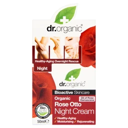 Dr. Organic Dr. Organic Bioactive Skincare éjszakai arckrém BIO damaszkuszi rózsaolajjal 50 ml