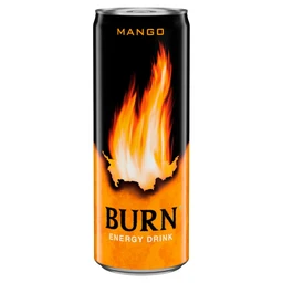 Burn Burn szénsavas mangó ízű energiaital koffeinnel 250 ml