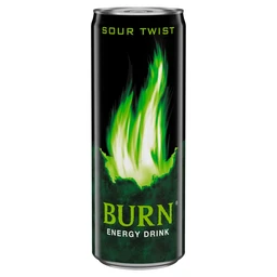 Burn Burn Sour Twist zöld alma ízesítésű szénsavas energiaital 250 ml