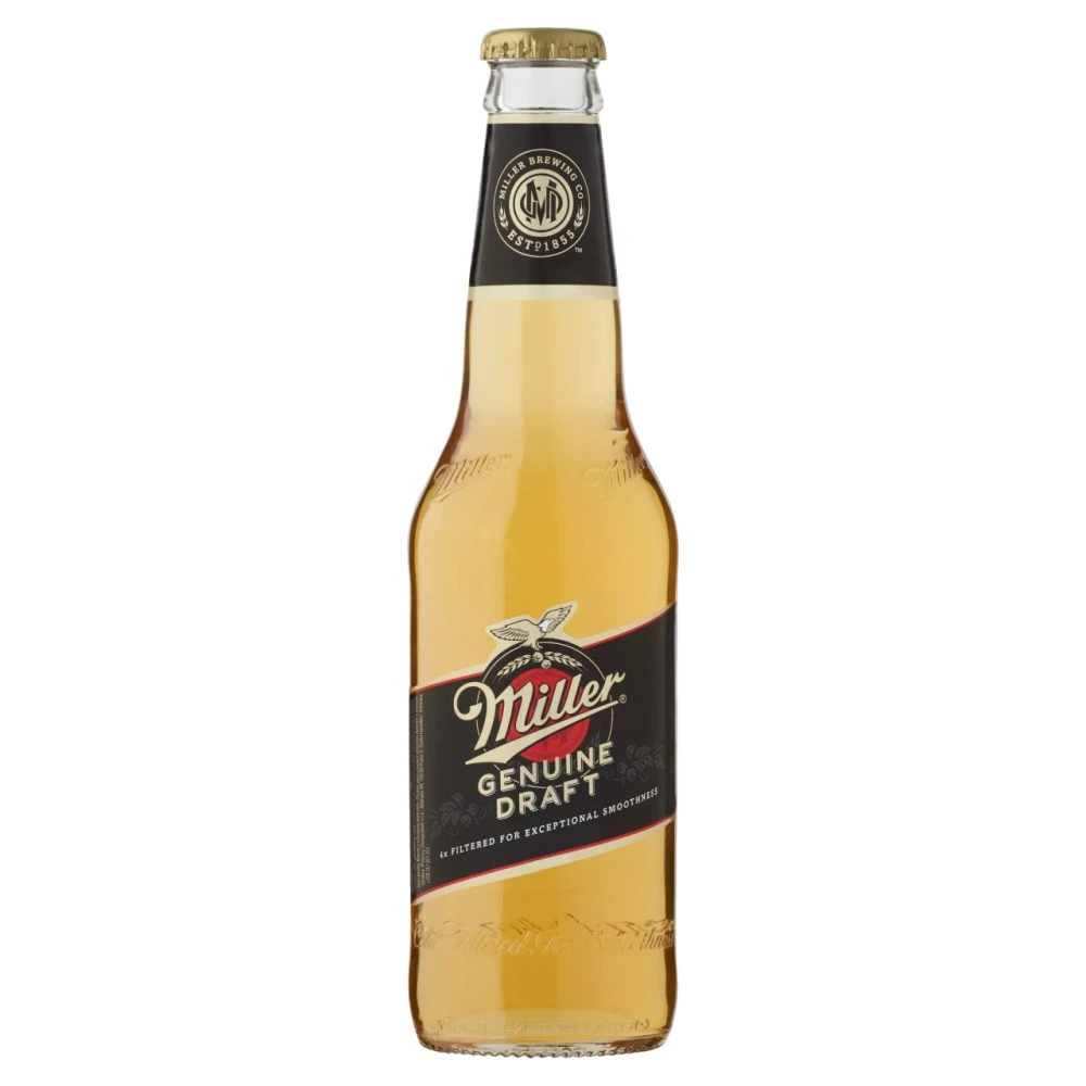 Miller Genuine Draft minőségi világos sör 4,7% 330 ml