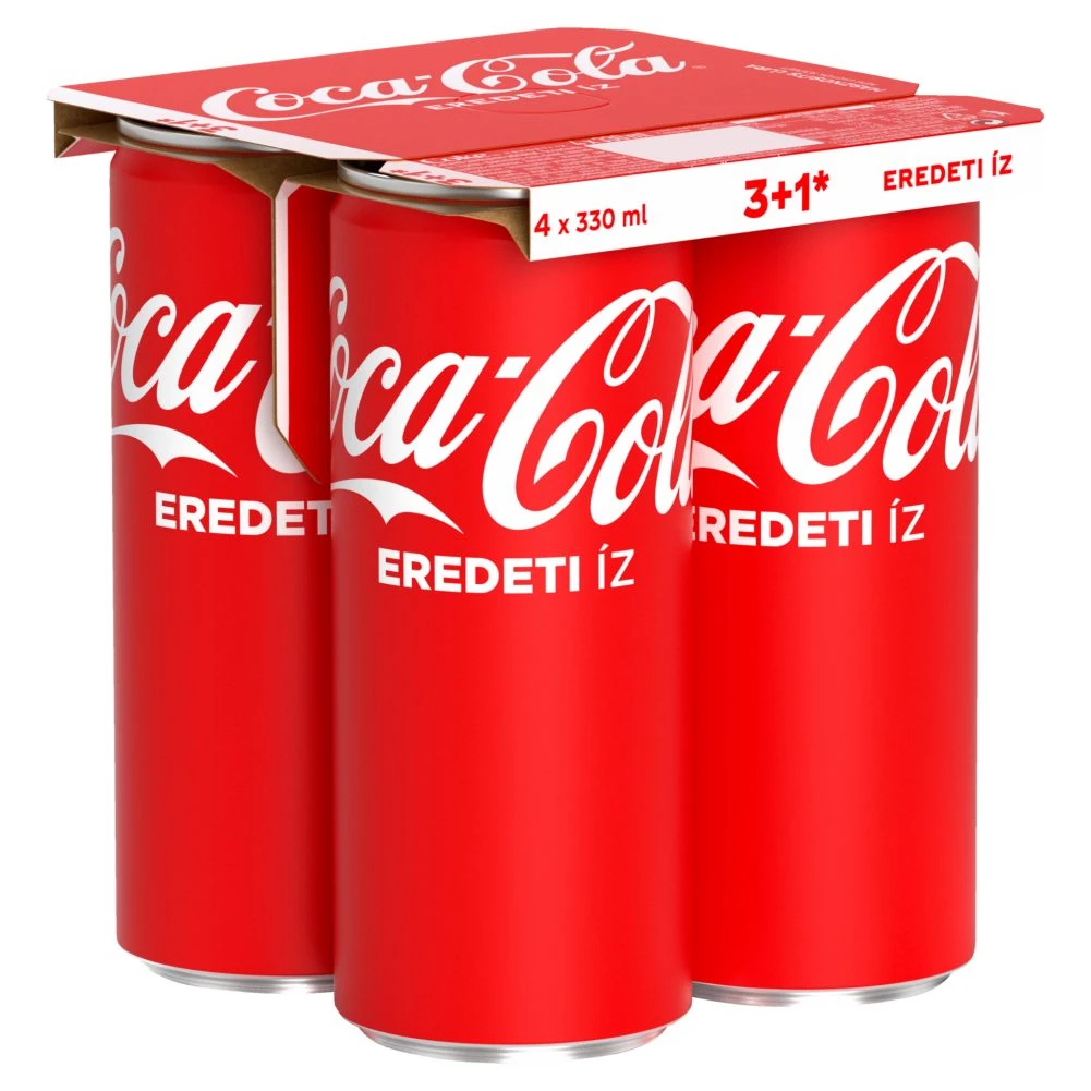 Coca Cola colaízű szénsavas üdítőital 4 x 330 ml