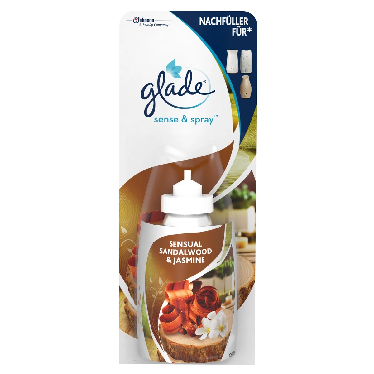 Glade Sense & Spray Sensual Sandalwood & Jasmine automata légfrissítő utántöltő 18 ml