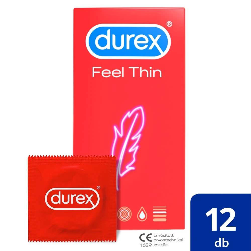 Durex Feel Thin Óvszer 12 Db