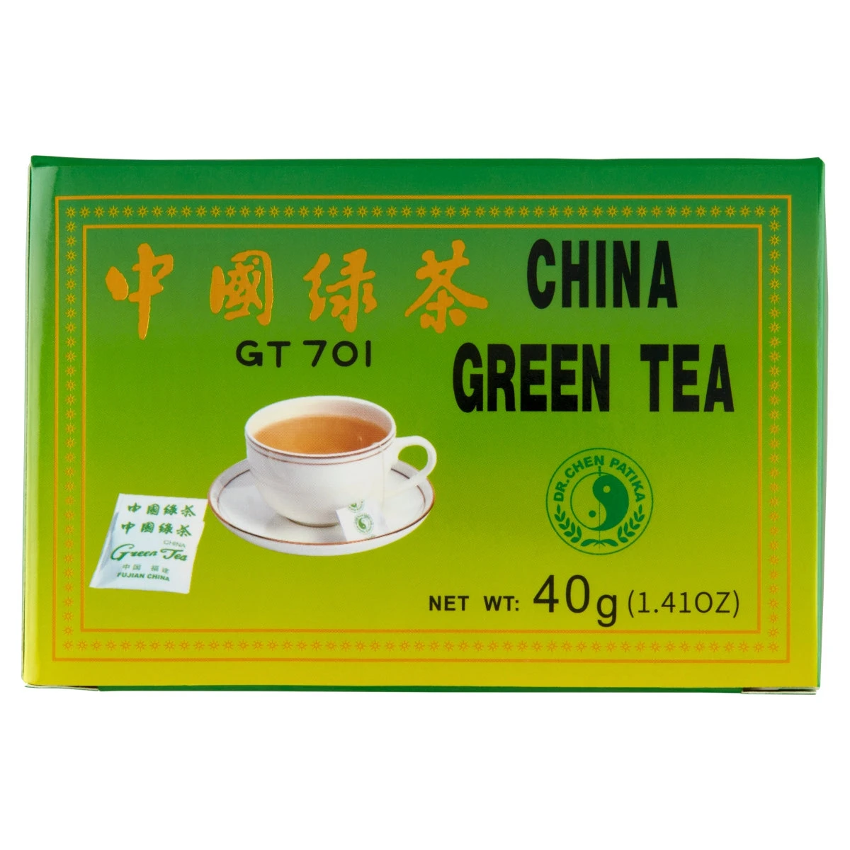 Eredeti kínai zöld tea 20x2g 004 kg