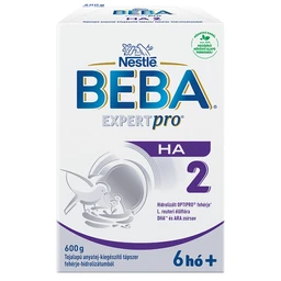 BEBA BEBA Pro HA 2 tejalapú anyatej kiegészítő tápszer hidrolizált fehérjével 6 hónapos kortól, 0,6 kg