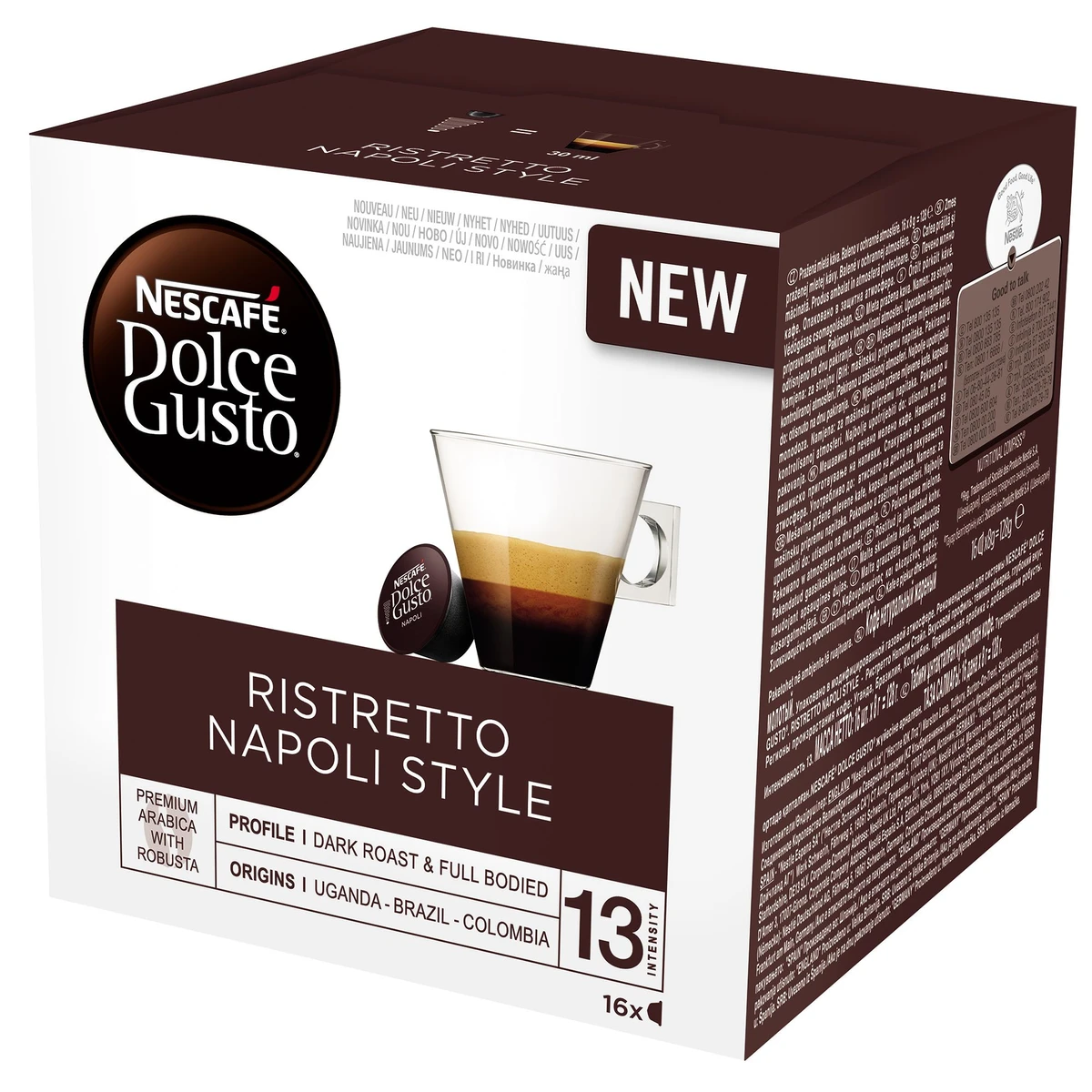 NESCAFÉ Dolce Gusto Ristretto Napoli Style kávékapszula 16 db/16 csésze 128 g