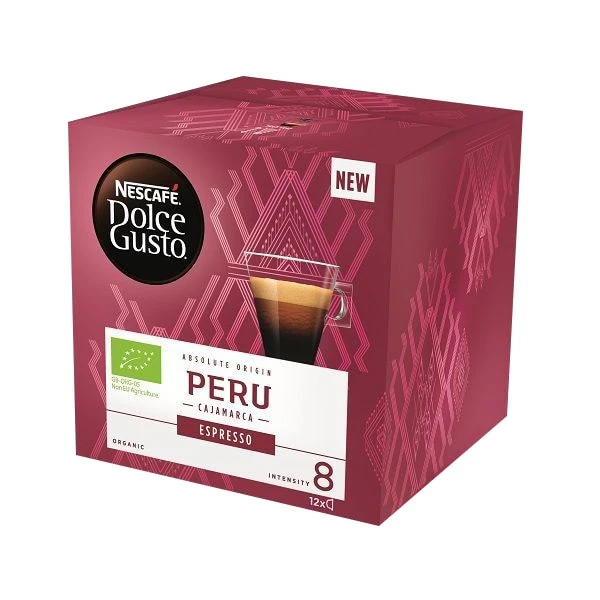 Nescafé Dolce Gusto Peru Cajamarca Espresso őrölt pörkölt kávé 12 db 84 g