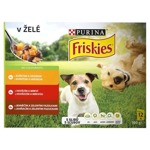 Friskies Vitafit teljes értékű állateledel felnőtt kutyák számára aszpikban 12 x 100 g