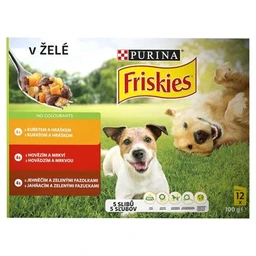 Friskies Friskies Vitafit teljes értékű állateledel felnőtt kutyák számára aszpikban 12 x 100 g