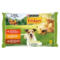 Friskies Friskies Vitafit teljes értékű állateledel felnőtt kutyák számára aszpikban 4 x 100 g